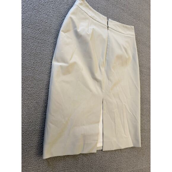 TEENFLO Women's Pencil Skirt Size 2 White Career Business Professional - Picture 11 of 11